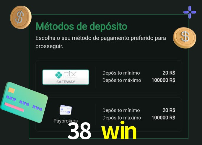 O cassino 38 win oferece uma grande variedade de métodos de pagamento